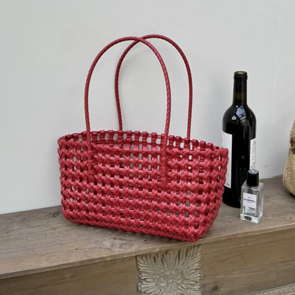 11_54_2db23b5b-e666-4b4c-9bb8-bd8416604870.png Summer Woven Hollow Beach Tote Bag ?C Chic Straw Basket Handbag, Lightweight Vacation Shoulder Bag for Women