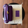 16_5cc1ffac-ab24-4bf0-a2cd-fb19134aaa91.png Suede Leather Mini Boston Bag Acai Purple, Quiet Luxury Cowhide Purse with Adjustable Shoulder Strap