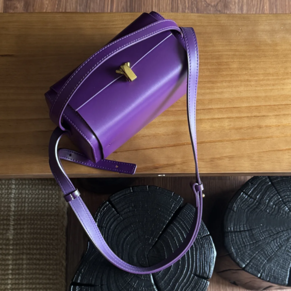 17_c03ef965-3897-46dd-b04c-8388f1ced339.png Suede Leather Mini Boston Bag Acai Purple, Quiet Luxury Cowhide Purse with Adjustable Shoulder Strap