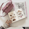 18_72f3d868-ad9c-4fec-a381-13689a64e3cf.gif Suede Leather Mini Boston Bag ?C Sunset Pink, Luxury Soft Cowhide Purse with Adjustable Shoulder Strap