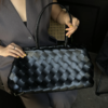 89.png Black Boston Bag Handmade Old Money-Style Top Handle in Tree-Waxed Cowhide with Quilted Weave | Vera