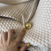 Old Money Handwoven Leather Hobo Bag Ivory White | Timeless OL Chic