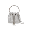 Crystal Embellished Bucket Bag